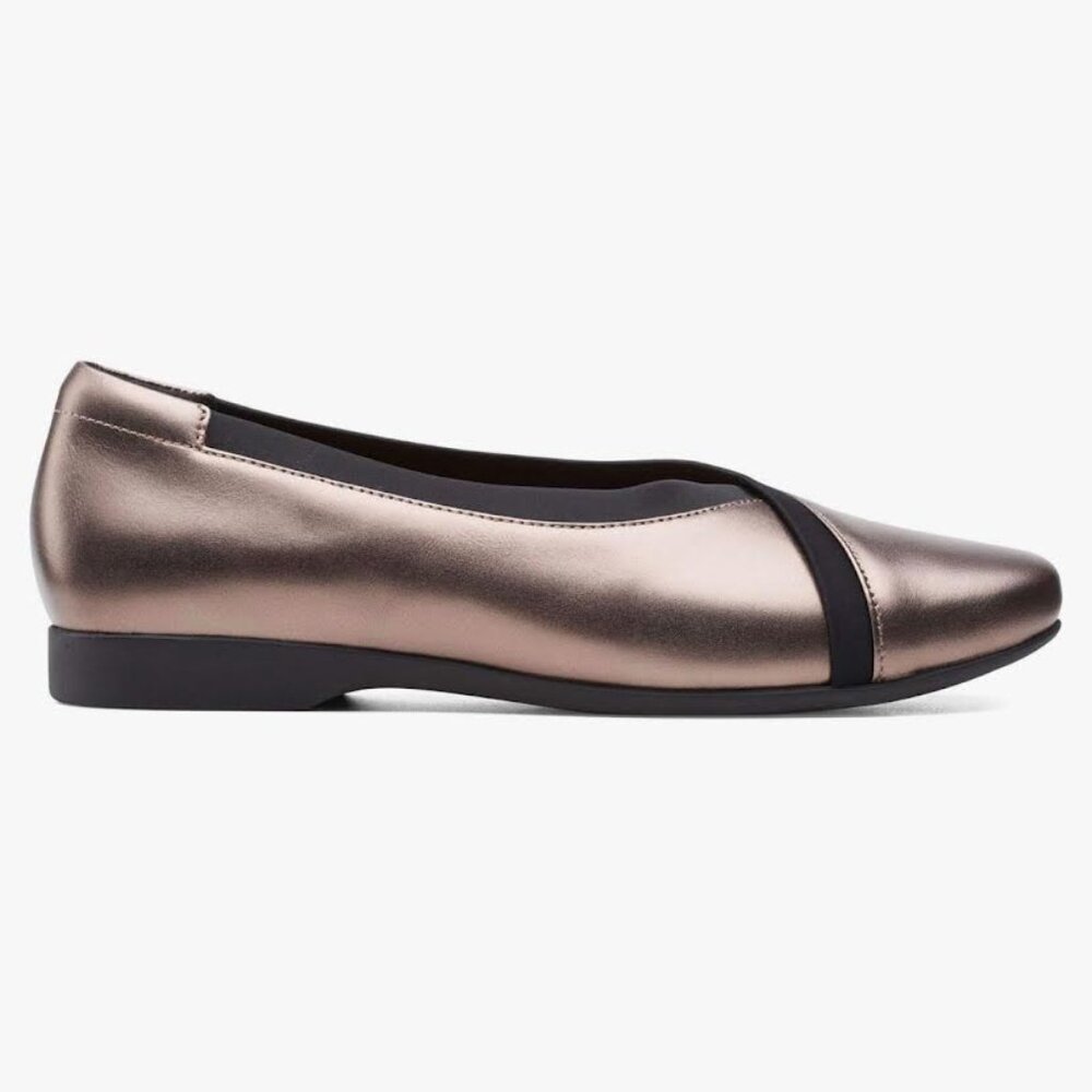 Clarks Unstructured Loafers In Pebble Metallic Wo… - image 5
